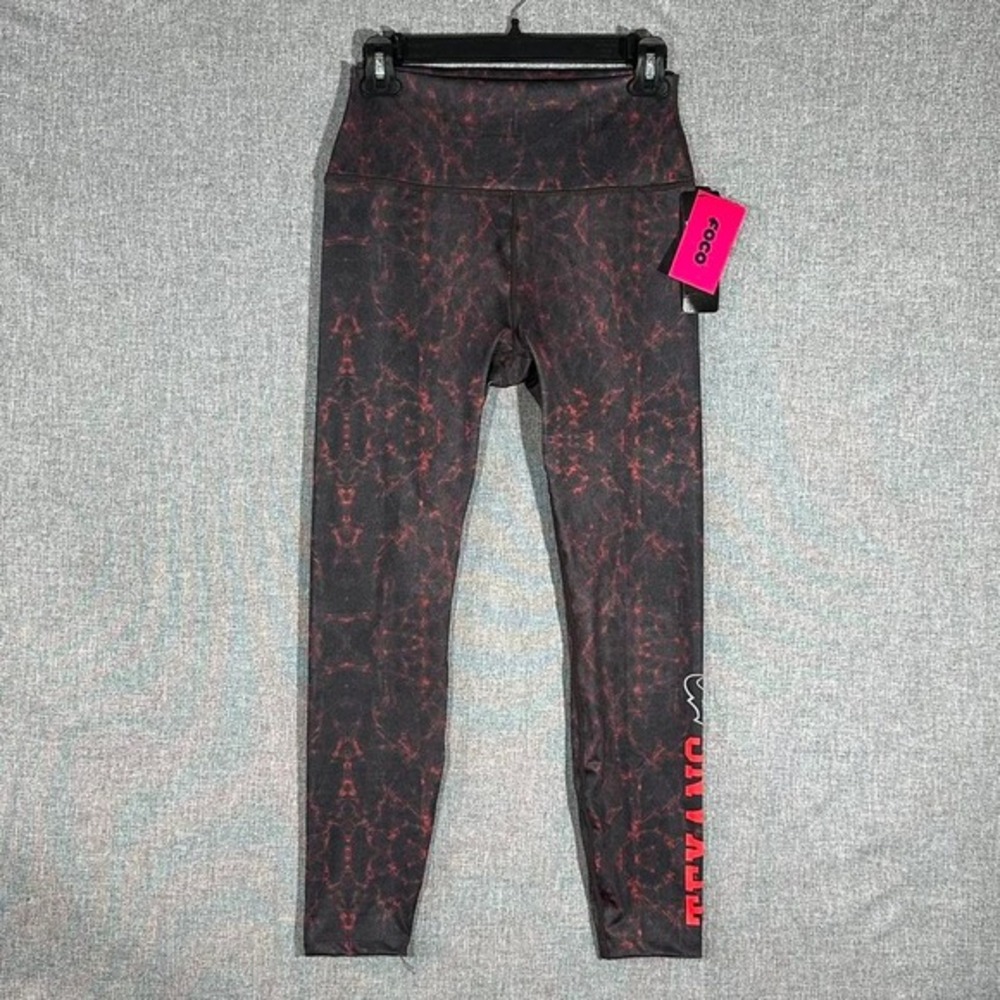 Black‎ and red official NFL Texans leggings new with tags
